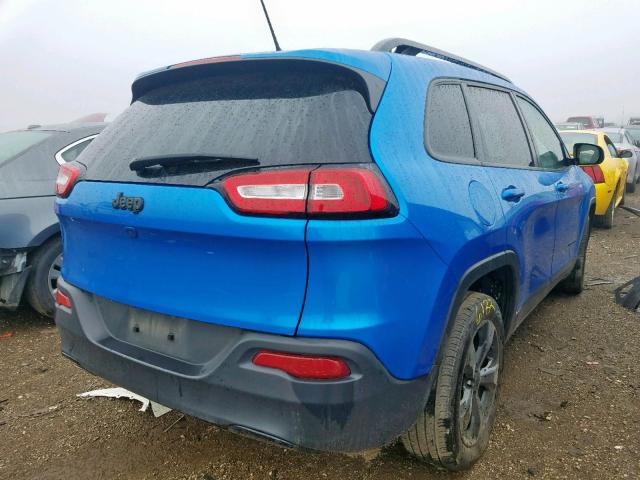 1C4PJLCB1JD552367 - 2018 JEEP CHEROKEE L BLUE photo 4