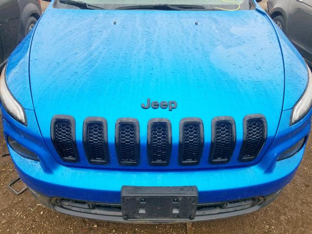 1C4PJLCB1JD552367 - 2018 JEEP CHEROKEE L BLUE photo 7