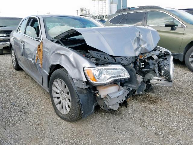 2C3CCAAGXDH732311 - 2013 CHRYSLER 300 SILVER photo 1