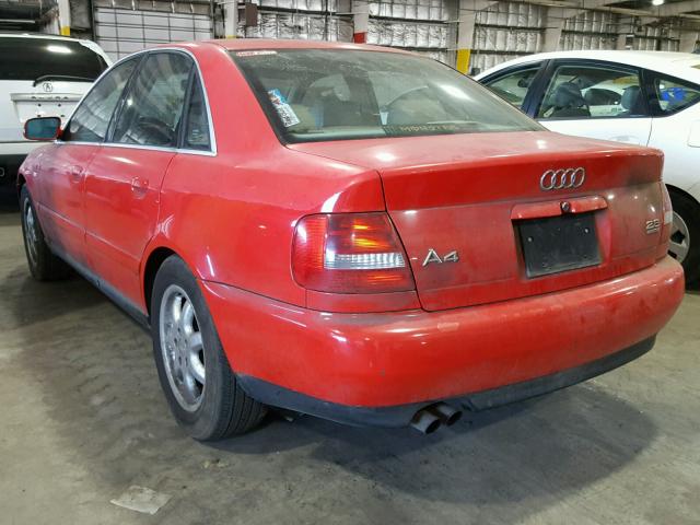 WAUED28D6XA269067 - 1999 AUDI A4 2.8 QUA RED photo 3