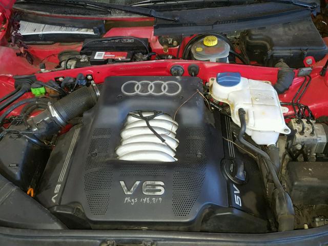 WAUED28D6XA269067 - 1999 AUDI A4 2.8 QUA RED photo 7