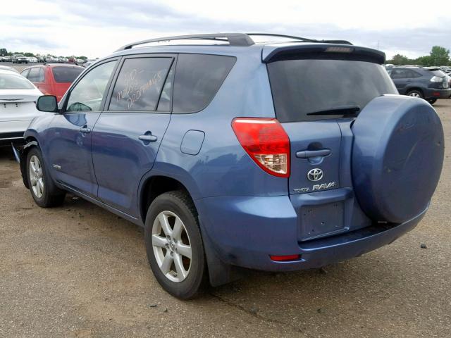 JTMBK31V775026610 - 2007 TOYOTA RAV4 LIMIT BLUE photo 3