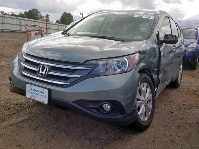 JHLRM4H71CC015620 - 2012 HONDA CR-V EXL GRAY photo 2