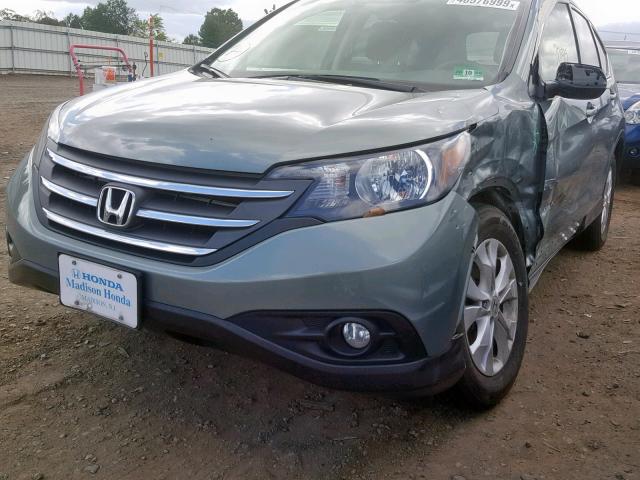 JHLRM4H71CC015620 - 2012 HONDA CR-V EXL GRAY photo 9