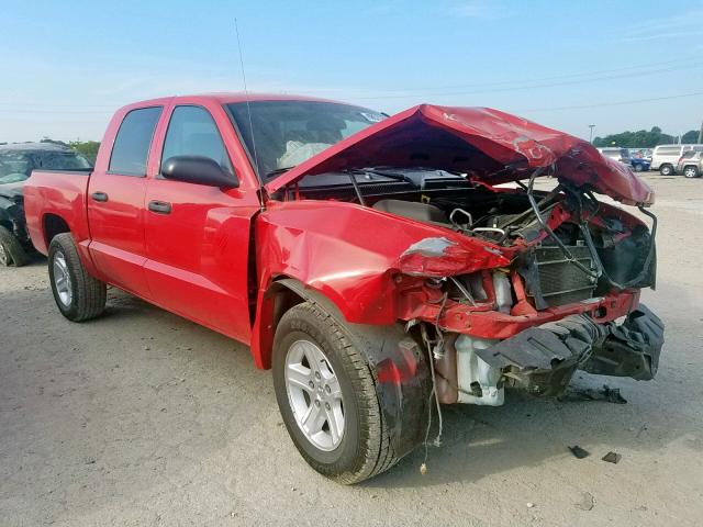 1D7RE3GK8BS520994 - 2011 DODGE DAKOTA SLT RED photo 1