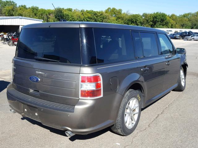 2FMGK5B89EBD27068 - 2014 FORD FLEX SE GRAY photo 4