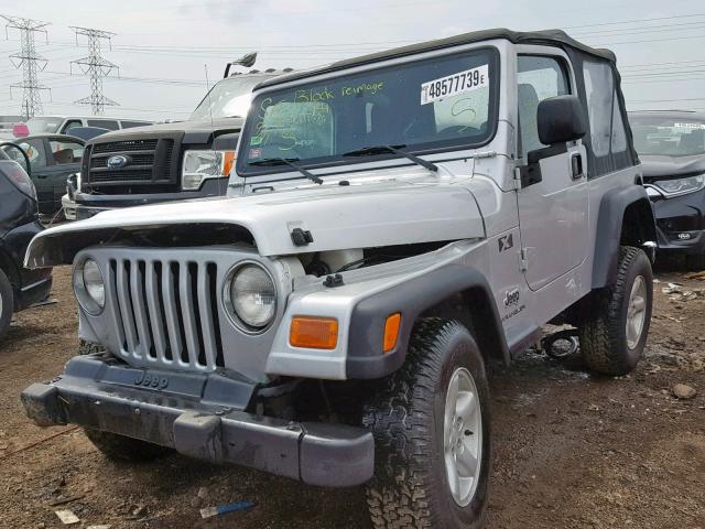 1J4FA39S73P335601 - 2003 JEEP WRANGLER C SILVER photo 2