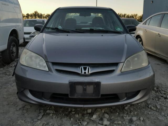 1HGES16325L003481 - 2005 HONDA CIVIC DX V BEIGE photo 9