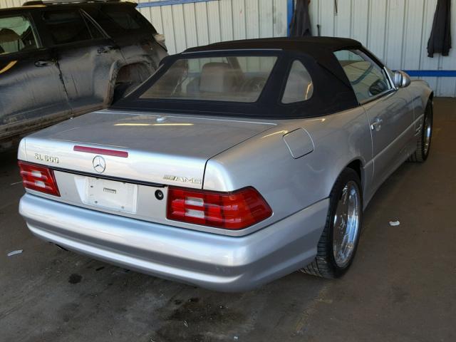 WDBFA68F71F197233 - 2001 MERCEDES-BENZ SL 500 SILVER photo 4