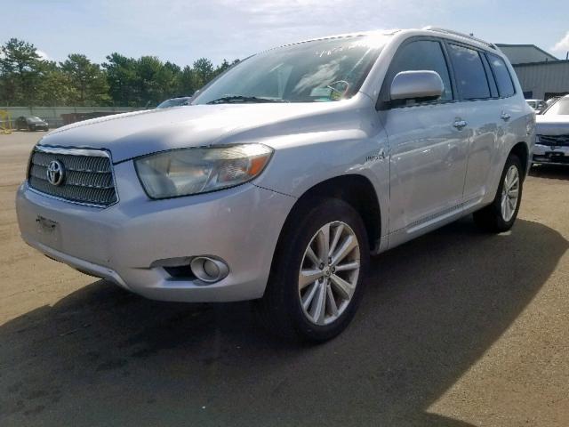 JTEEW44A682019758 - 2008 TOYOTA HIGHLANDER SILVER photo 2