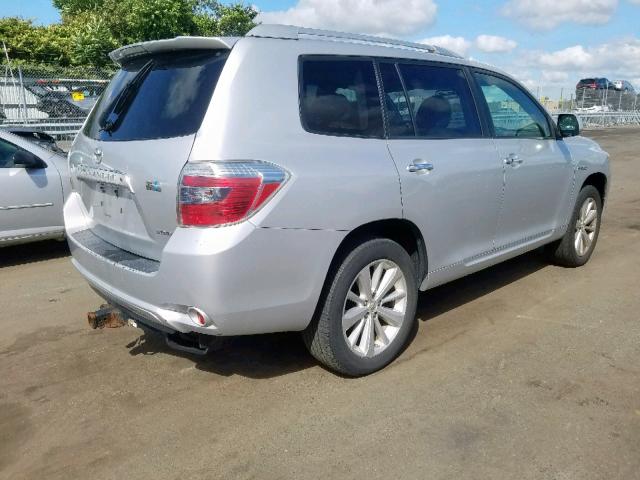 JTEEW44A682019758 - 2008 TOYOTA HIGHLANDER SILVER photo 4