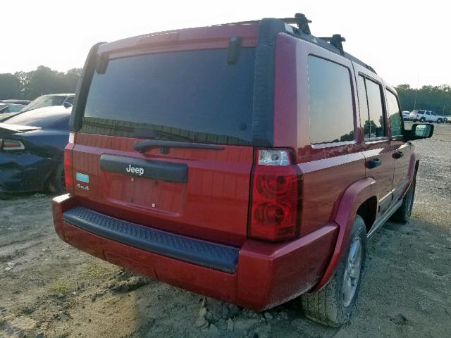 1J8HG48K76C303921 - 2006 JEEP COMMANDER 红色 照片 4