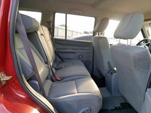 1J8HG48K76C303921 - 2006 JEEP COMMANDER 红色 照片 6