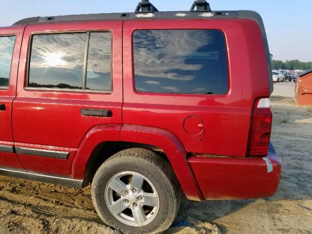 1J8HG48K76C303921 - 2006 JEEP COMMANDER 红色 照片 9