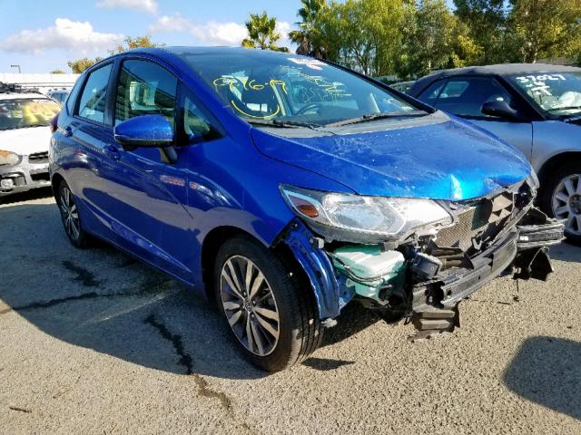 3HGGK5H84FM710252 - 2015 HONDA FIT EX BLUE photo 1