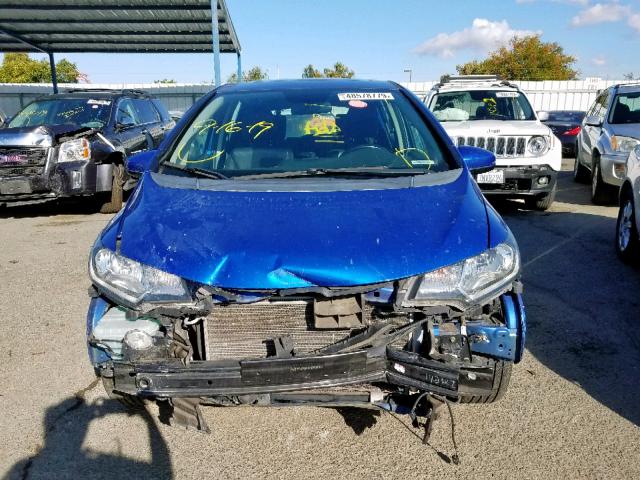 3HGGK5H84FM710252 - 2015 HONDA FIT EX BLUE photo 9