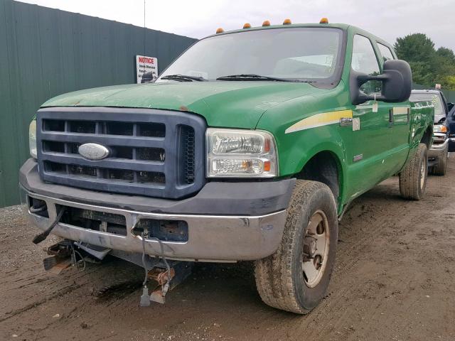 1FTWW31P57EA23986 - 2007 FORD F350 SRW S GREEN photo 2