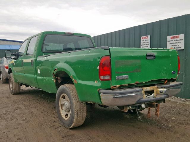 1FTWW31P57EA23986 - 2007 FORD F350 SRW S GREEN photo 3