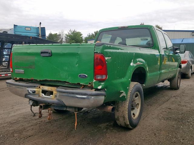 1FTWW31P57EA23986 - 2007 FORD F350 SRW S GREEN photo 4