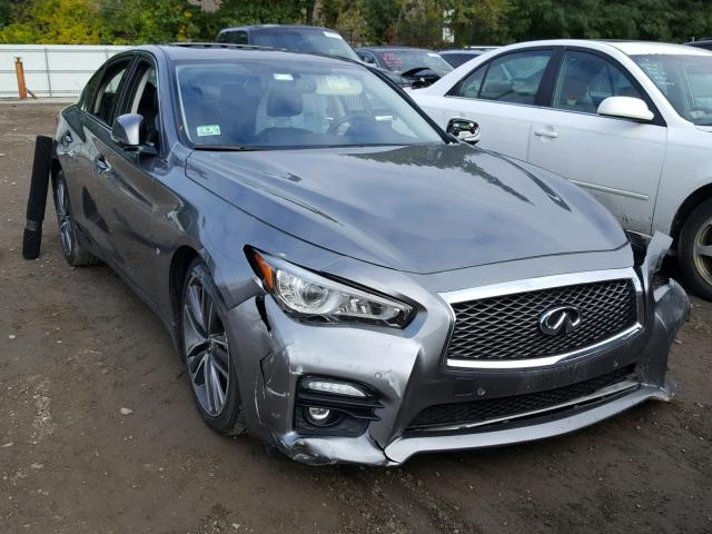 JN1BV7AR9FM404936 - 2015 INFINITI Q50 BASE GRAY photo 1