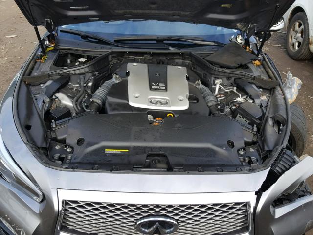 JN1BV7AR9FM404936 - 2015 INFINITI Q50 BASE GRAY photo 7