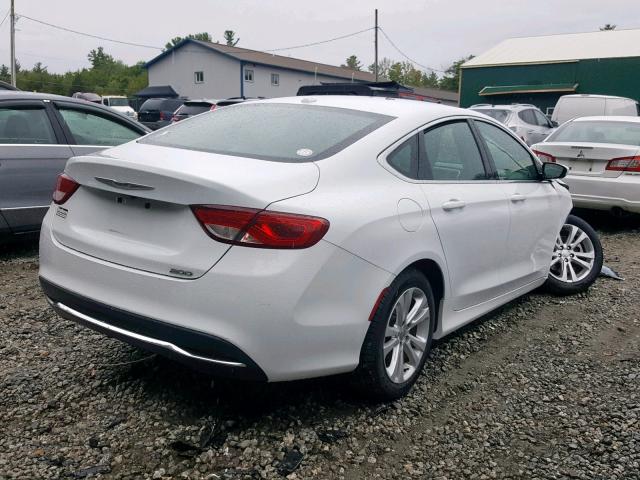 1C3CCCAB8FN586923 - 2015 CHRYSLER 200 LIMITE WHITE photo 4