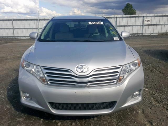 4T3ZK3BB9AU023372 - 2010 TOYOTA VENZA SILVER photo 9