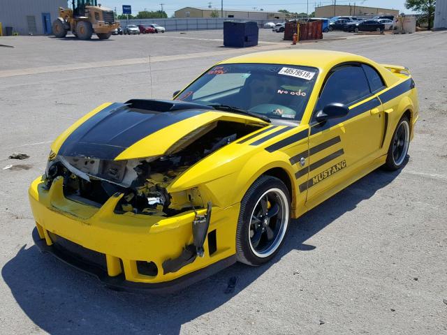 1FAFP42XX3F437194 - 2003 FORD MUSTANG GT YELLOW photo 2