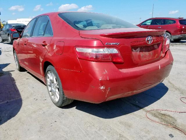 4T1BE46K29U355781 - 2009 TOYOTA CAMRY BASE RED photo 3