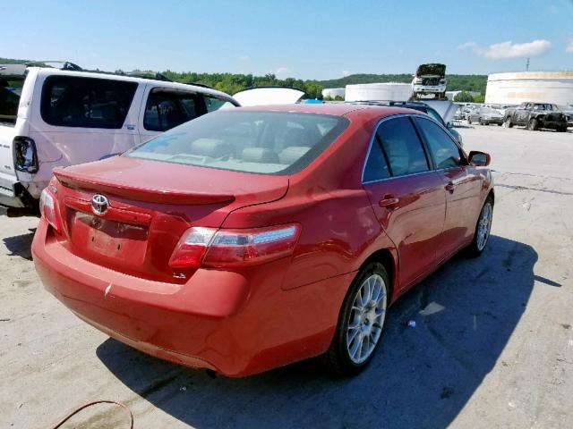 4T1BE46K29U355781 - 2009 TOYOTA CAMRY BASE RED photo 4