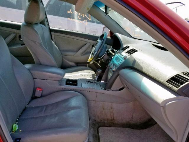4T1BE46K29U355781 - 2009 TOYOTA CAMRY BASE RED photo 5