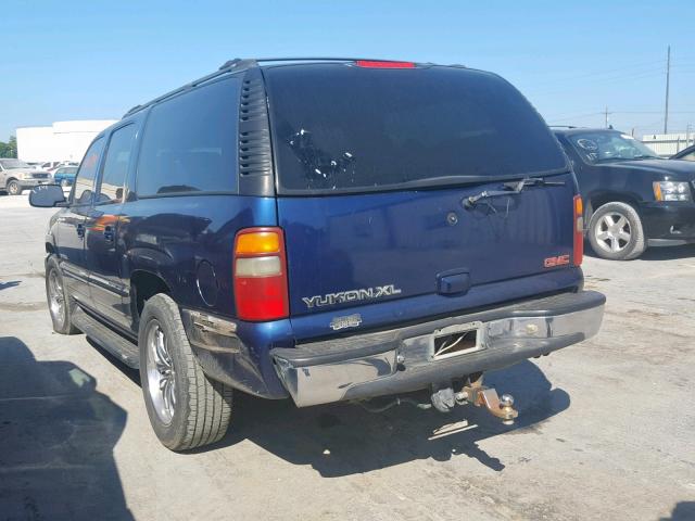 1GKFK16Z42J105349 - 2002 GMC YUKON XL K BLUE photo 3