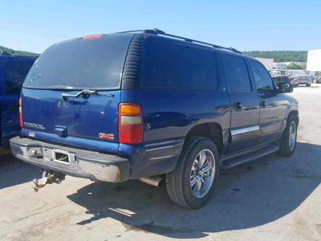 1GKFK16Z42J105349 - 2002 GMC YUKON XL K BLUE photo 4