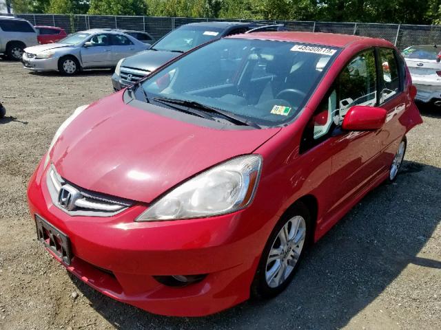 JHMGE87459S061559 - 2009 HONDA FIT SPORT RED photo 2