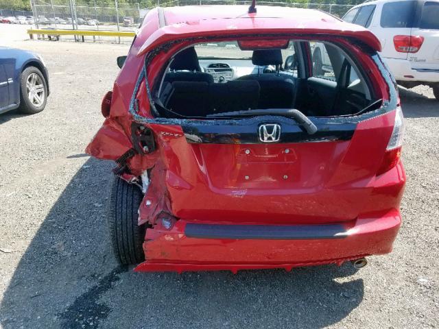 JHMGE87459S061559 - 2009 HONDA FIT SPORT RED photo 9