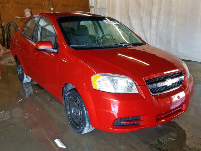 KL1TD5DE6AB108172 - 2010 CHEVROLET AVEO LS RED photo 1