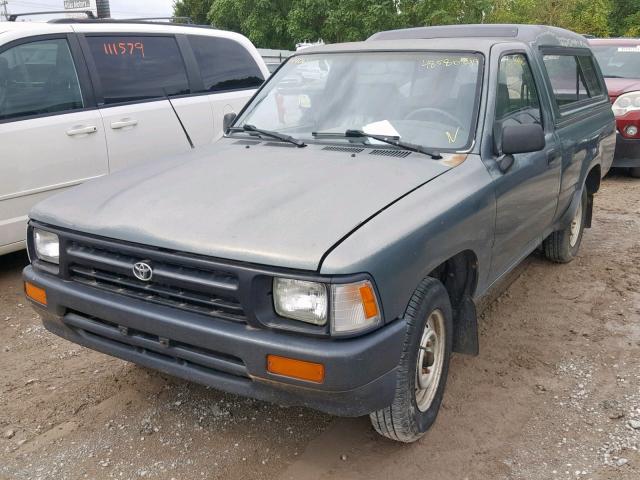 4TARN81A6PZ144605 - 1993 TOYOTA PICKUP 1/2 GREEN photo 2