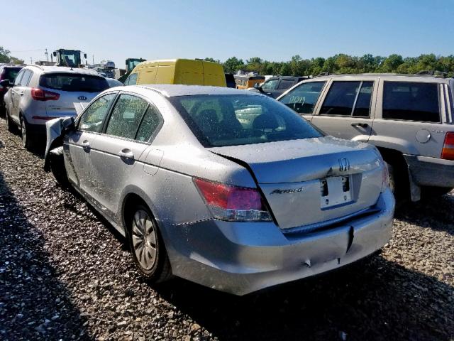 1HGCP25339A100609 - 2009 HONDA ACCORD LX SILVER photo 3