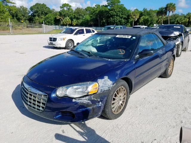 1C3EL55R06N259279 - 2006 CHRYSLER SEBRING TO BLUE photo 2