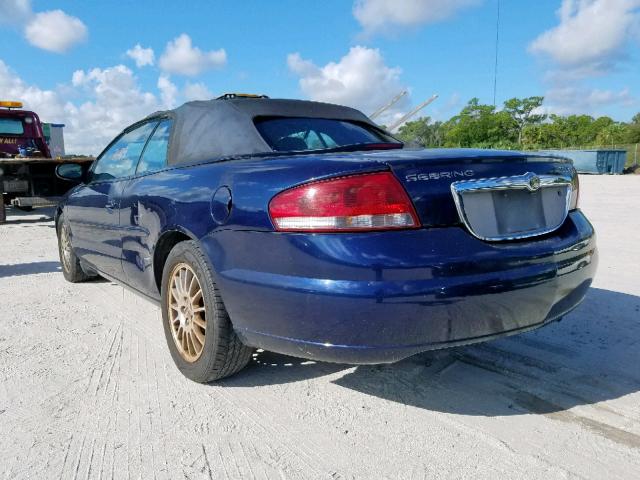 1C3EL55R06N259279 - 2006 CHRYSLER SEBRING TO BLUE photo 3