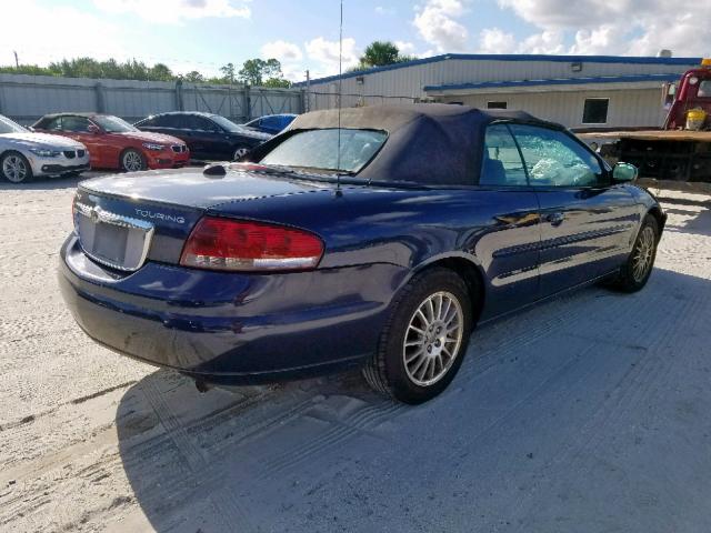 1C3EL55R06N259279 - 2006 CHRYSLER SEBRING TO BLUE photo 4