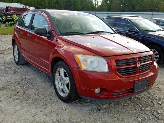 1B3HB48B87D532644 - 2007 DODGE CALIBER SX RED photo 1