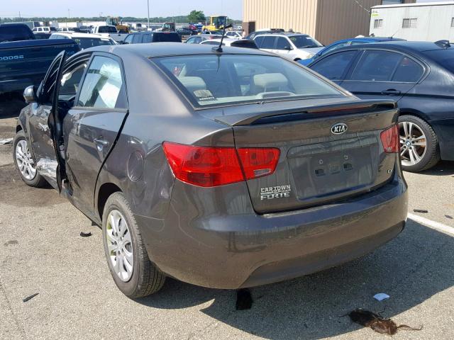 KNAFU4A29C5509465 - 2012 KIA FORTE EX BROWN photo 3