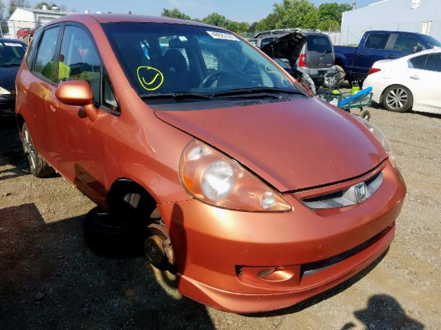 JHMGD38688S020783 - 2008 HONDA FIT SPORT ORANGE photo 1