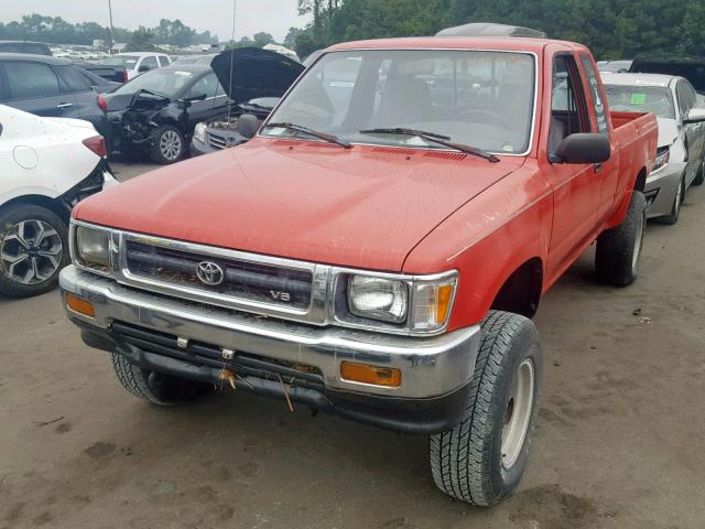JT4VN13D4N5073085 - 1992 TOYOTA PICKUP 1/2 RED photo 2