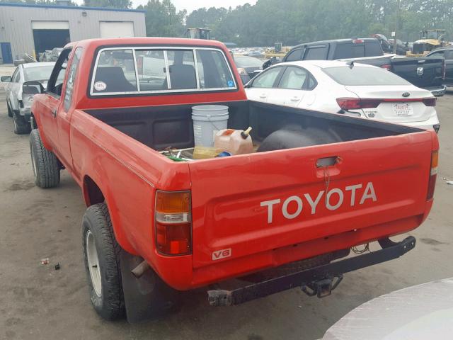 JT4VN13D4N5073085 - 1992 TOYOTA PICKUP 1/2 RED photo 3