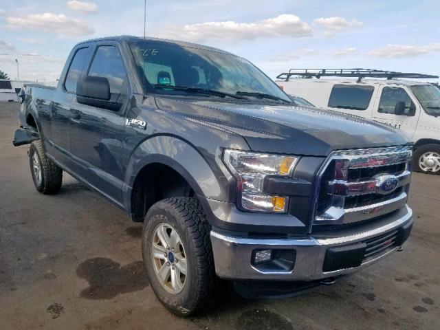 1FTEX1E83FFC99155 - 2015 FORD F150 SUPER GRAY photo 1