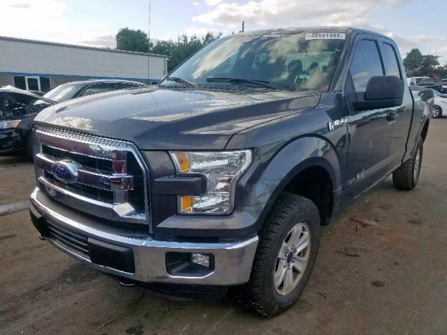 1FTEX1E83FFC99155 - 2015 FORD F150 SUPER GRAY photo 2