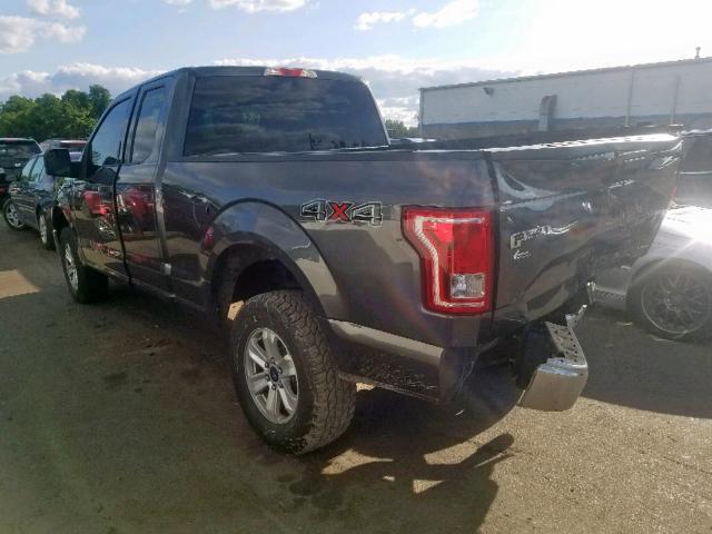 1FTEX1E83FFC99155 - 2015 FORD F150 SUPER GRAY photo 3