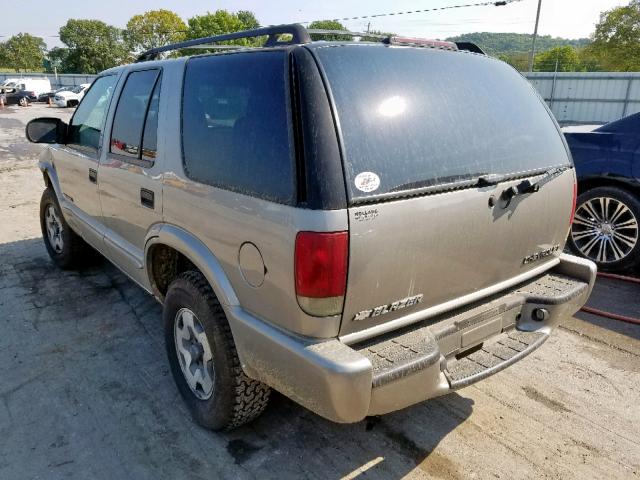 1GNDT13XX3K139382 - 2003 CHEVROLET BLAZER SILVER photo 3